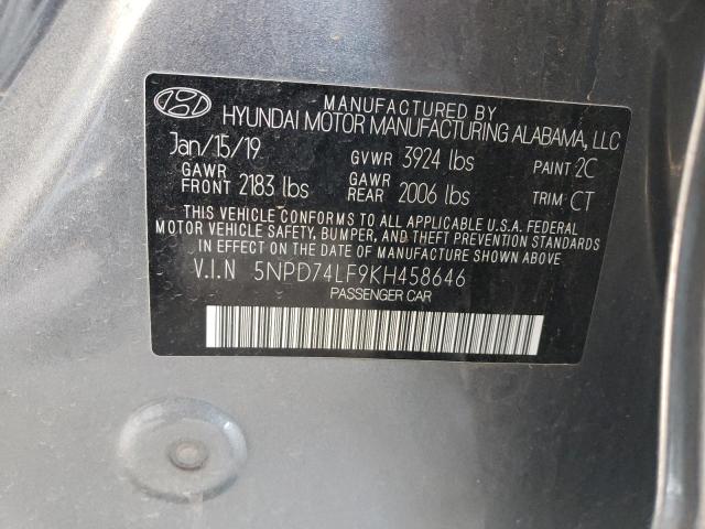 Photo 11 VIN: 5NPD74LF9KH458646 - HYUNDAI ELANTRA SE 