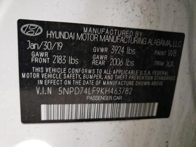 Photo 11 VIN: 5NPD74LF9KH463782 - HYUNDAI ELANTRA 