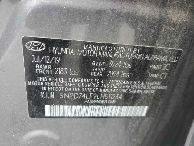 Photo 11 VIN: 5NPD74LF9LH511234 - HYUNDAI ELANTRA SE 