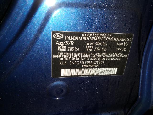 Photo 9 VIN: 5NPD74LF9LH529491 - HYUNDAI ELANTRA SE 