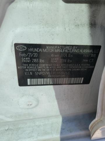 Photo 11 VIN: 5NPD74LF9LH591263 - HYUNDAI ELANTRA SE 