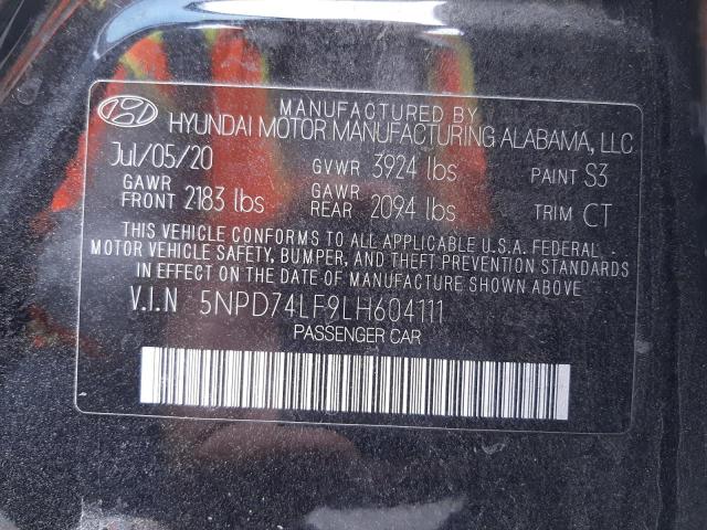 Photo 9 VIN: 5NPD74LF9LH604111 - HYUNDAI ELANTRA SE 