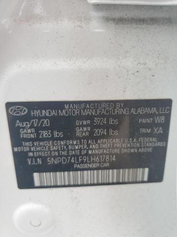 Photo 11 VIN: 5NPD74LF9LH617814 - HYUNDAI ELANTRA SE 