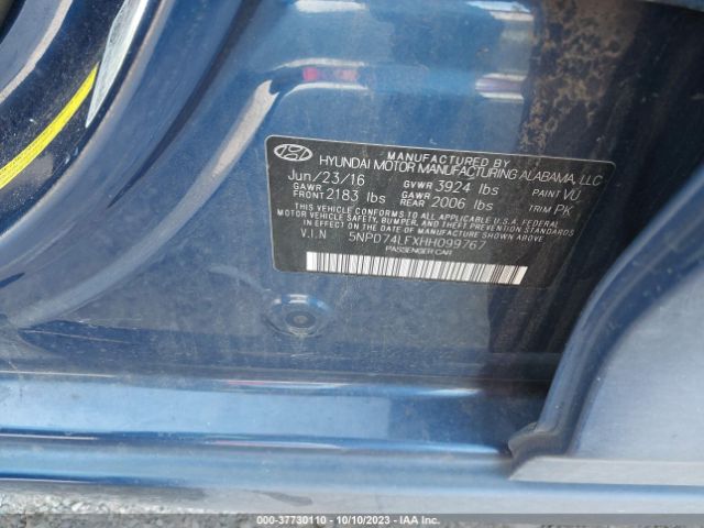 Photo 8 VIN: 5NPD74LFXHH099767 - HYUNDAI ELANTRA 