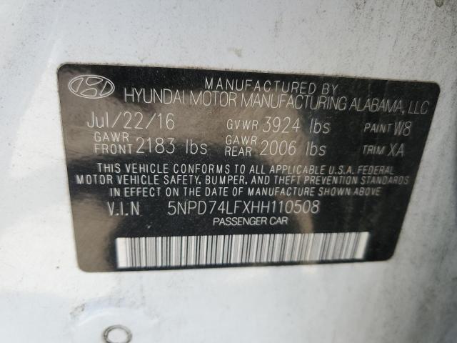 Photo 11 VIN: 5NPD74LFXHH110508 - HYUNDAI ELANTRA 