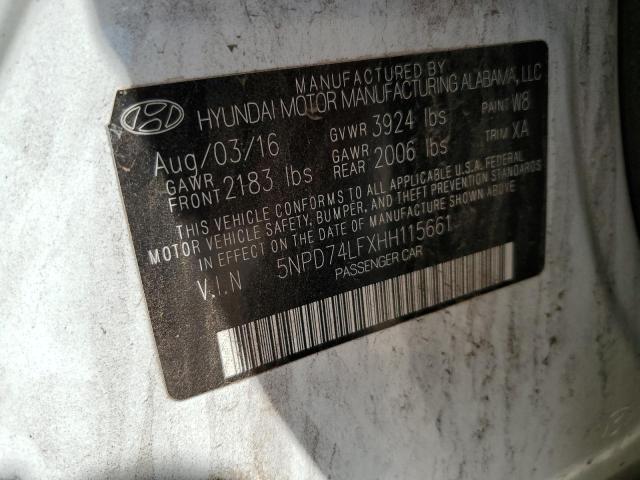 Photo 12 VIN: 5NPD74LFXHH115661 - HYUNDAI ELANTRA SE 