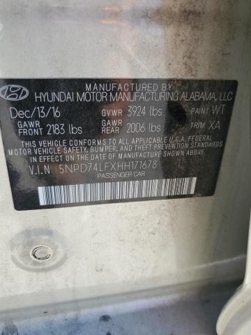 Photo 11 VIN: 5NPD74LFXHH171678 - HYUNDAI ELANTRA 