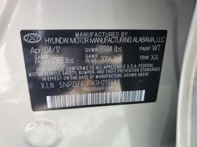 Photo 12 VIN: 5NPD74LFXJH213644 - HYUNDAI ELANTRA SE 