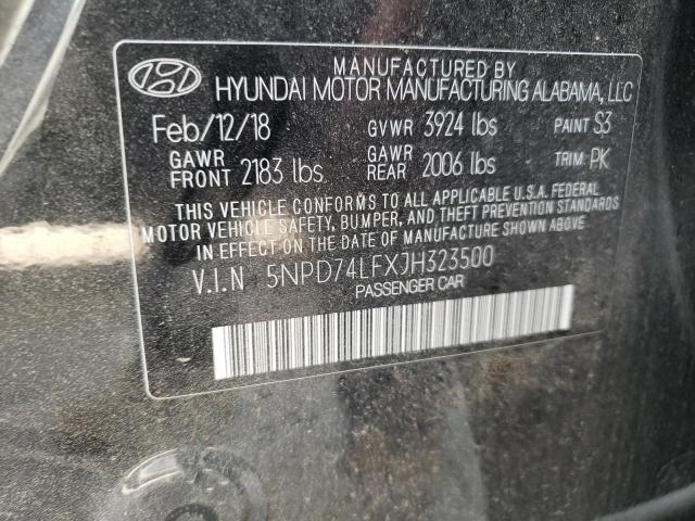 Photo 11 VIN: 5NPD74LFXJH323500 - HYUNDAI ELANTRA 