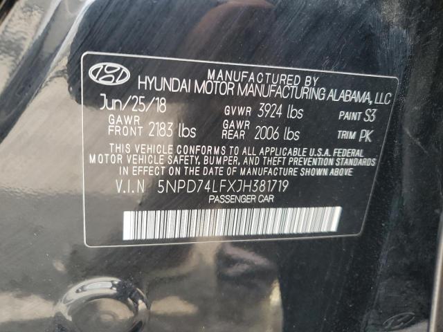 Photo 11 VIN: 5NPD74LFXJH381719 - HYUNDAI ELANTRA SE 