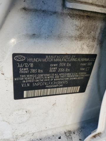 Photo 12 VIN: 5NPD74LFXJH384975 - HYUNDAI ELANTRA SE 