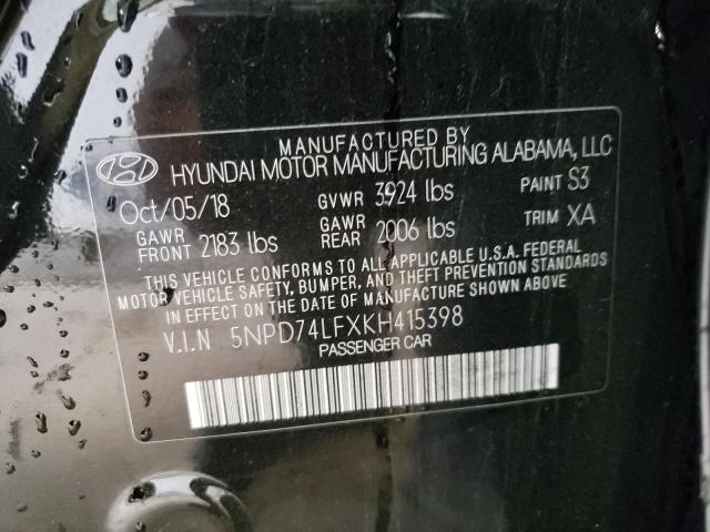 Photo 11 VIN: 5NPD74LFXKH415398 - HYUNDAI ELANTRA 