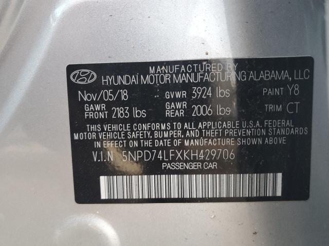 Photo 11 VIN: 5NPD74LFXKH429706 - HYUNDAI ELANTRA 