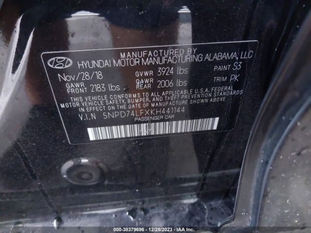 Photo 8 VIN: 5NPD74LFXKH441144 - HYUNDAI ELANTRA 