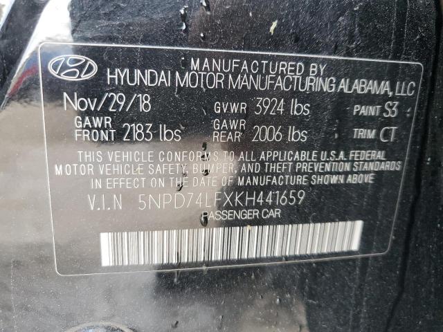 Photo 11 VIN: 5NPD74LFXKH441659 - HYUNDAI ELANTRA 