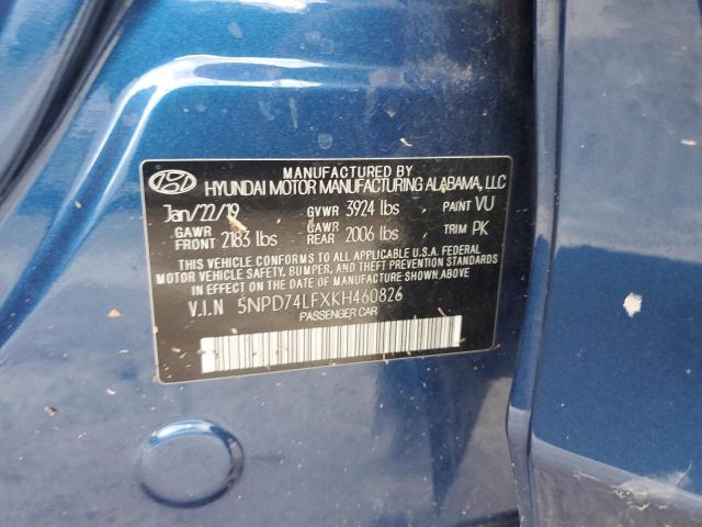 Photo 12 VIN: 5NPD74LFXKH460826 - HYUNDAI ELANTRA SE 