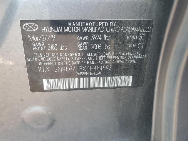 Photo 12 VIN: 5NPD74LFXKH484592 - HYUNDAI ELANTRA SE 