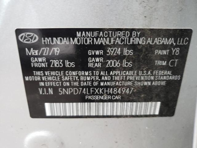 Photo 11 VIN: 5NPD74LFXKH484947 - HYUNDAI ELANTRA SE 