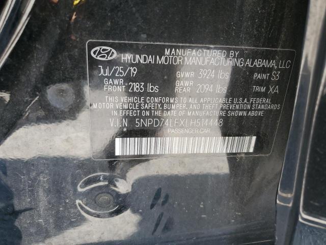 Photo 9 VIN: 5NPD74LFXLH514448 - HYUNDAI ELANTRA SE 