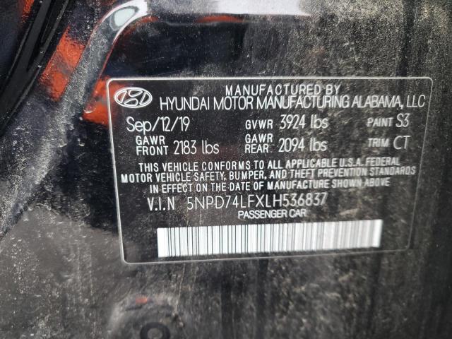 Photo 11 VIN: 5NPD74LFXLH536837 - HYUNDAI ELANTRA SE 