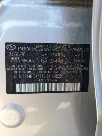 Photo 12 VIN: 5NPD74LFXLH608281 - HYUNDAI ELANTRA SE 