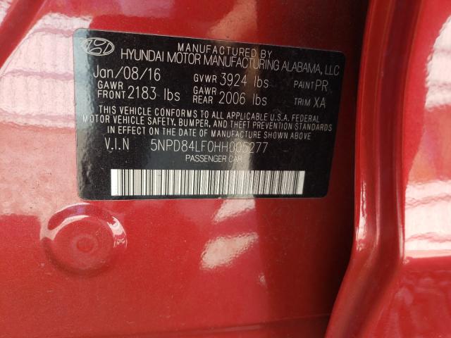 Photo 9 VIN: 5NPD84LF0HH005277 - HYUNDAI ELANTRA SE 