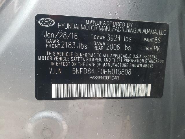 Photo 9 VIN: 5NPD84LF0HH015808 - HYUNDAI ELANTRA SE 