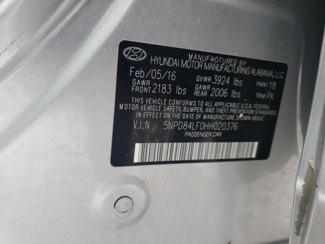 Photo 12 VIN: 5NPD84LF0HH020376 - HYUNDAI ELANTRA 