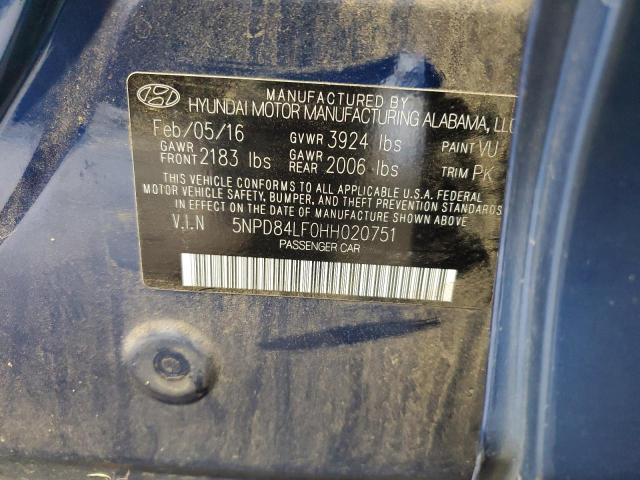 Photo 12 VIN: 5NPD84LF0HH020751 - HYUNDAI ELANTRA SE 