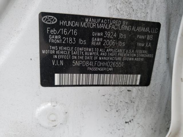 Photo 9 VIN: 5NPD84LF0HH026551 - HYUNDAI ELANTRA SE 