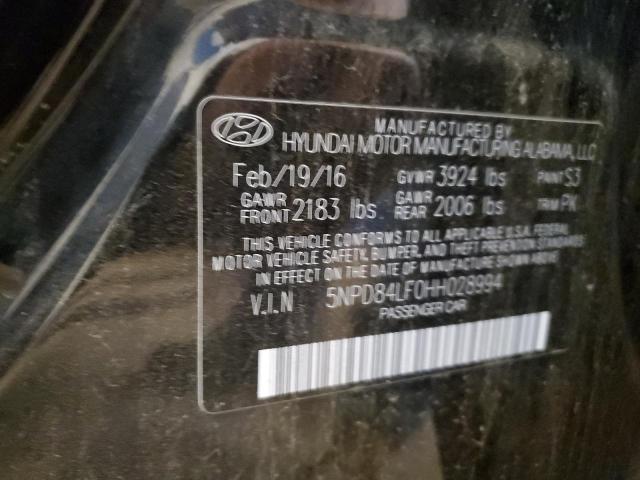 Photo 11 VIN: 5NPD84LF0HH028994 - HYUNDAI ELANTRA 