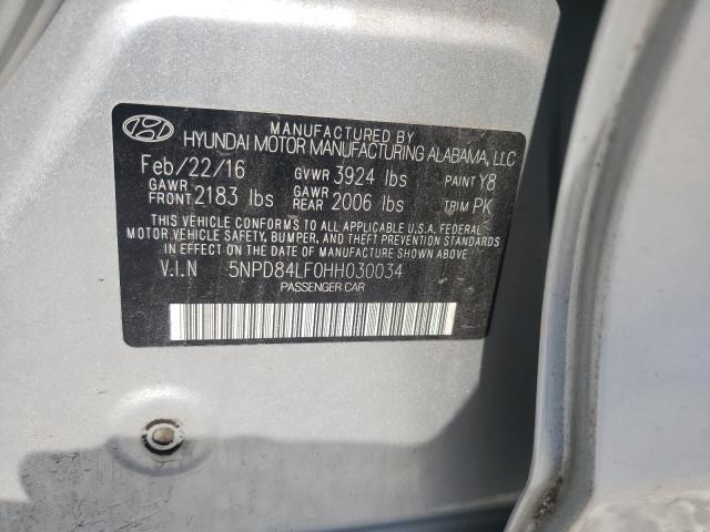 Photo 9 VIN: 5NPD84LF0HH030034 - HYUNDAI ELANTRA SE 