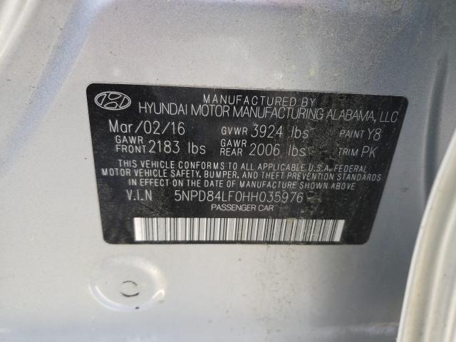 Photo 9 VIN: 5NPD84LF0HH035976 - HYUNDAI ELANTRA SE 