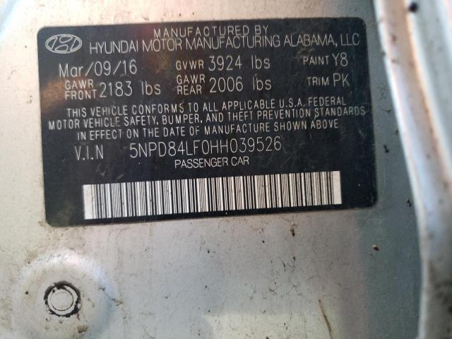 Photo 9 VIN: 5NPD84LF0HH039526 - HYUNDAI ELANTRA SE 