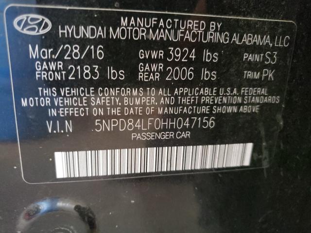 Photo 9 VIN: 5NPD84LF0HH047156 - HYUNDAI ELANTRA SE 