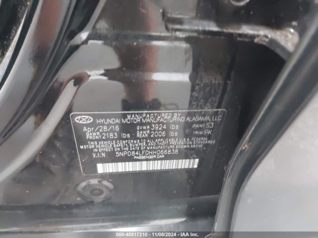 Photo 8 VIN: 5NPD84LF0HH066838 - HYUNDAI ELANTRA 