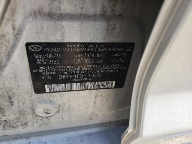 Photo 9 VIN: 5NPD84LF0HH071649 - HYUNDAI ELANTRA SE 