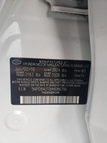 Photo 12 VIN: 5NPD84LF0HH086796 - HYUNDAI ELANTRA SE 