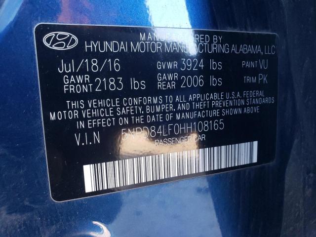 Photo 9 VIN: 5NPD84LF0HH108165 - HYUNDAI ELANTRA SE 