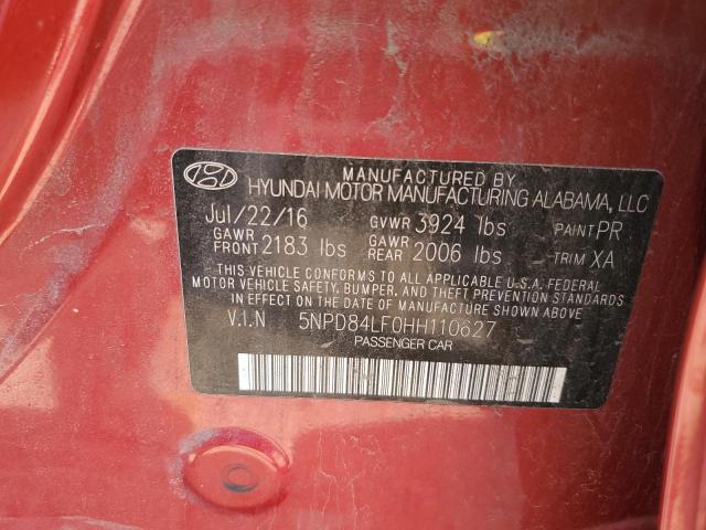 Photo 11 VIN: 5NPD84LF0HH110627 - HYUNDAI ELANTRA SE 