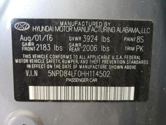 Photo 9 VIN: 5NPD84LF0HH114502 - HYUNDAI ELANTRA SE 