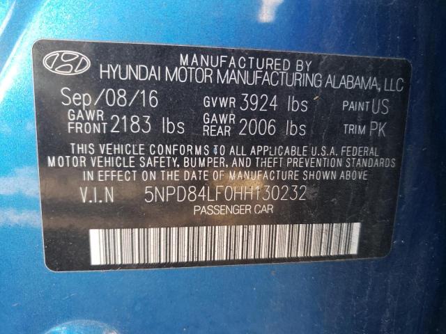 Photo 12 VIN: 5NPD84LF0HH130232 - HYUNDAI ELANTRA 