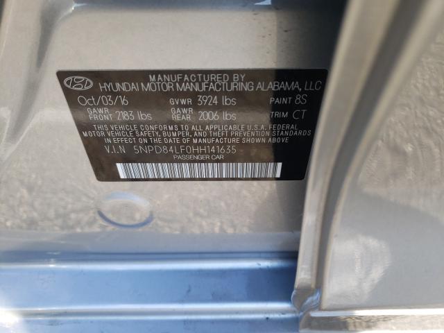 Photo 9 VIN: 5NPD84LF0HH141635 - HYUNDAI ELANTRA SE 