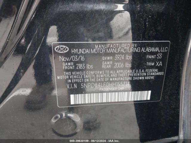 Photo 8 VIN: 5NPD84LF0HH155714 - HYUNDAI ELANTRA 