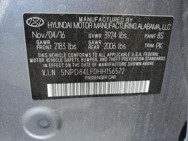 Photo 12 VIN: 5NPD84LF0HH156572 - HYUNDAI ELANTRA SE 