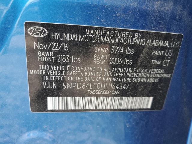 Photo 12 VIN: 5NPD84LF0HH164347 - HYUNDAI ELANTRA SE 