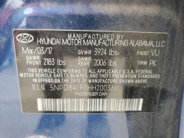 Photo 11 VIN: 5NPD84LF0HH200361 - HYUNDAI ELANTRA SE 