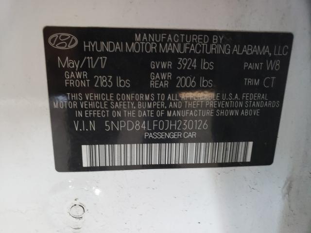 Photo 9 VIN: 5NPD84LF0JH230126 - HYUNDAI ELANTRA SE 