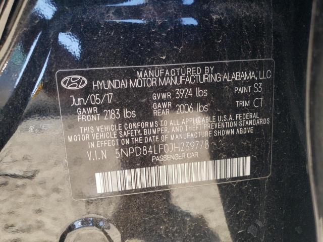 Photo 9 VIN: 5NPD84LF0JH239778 - HYUNDAI ELANTRA SE 