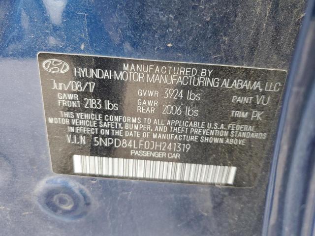 Photo 11 VIN: 5NPD84LF0JH241319 - HYUNDAI ELANTRA SE 